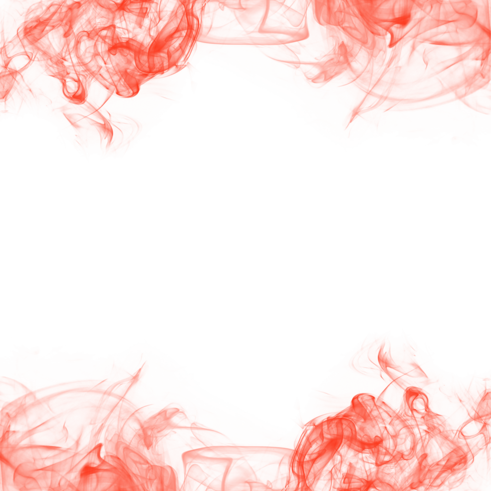 Abstract Red Smoke Frame png