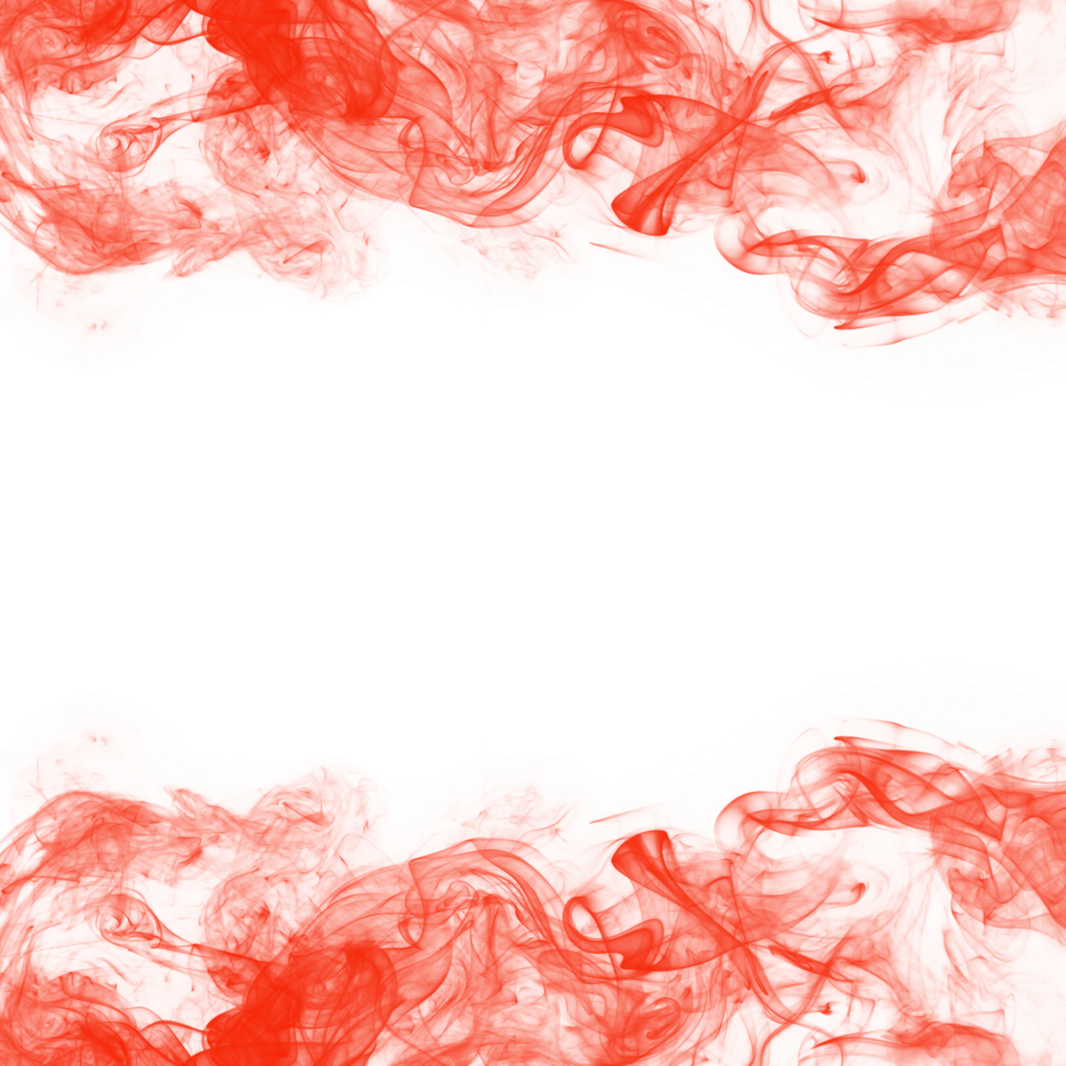 Abstract Red Smoke Frame png