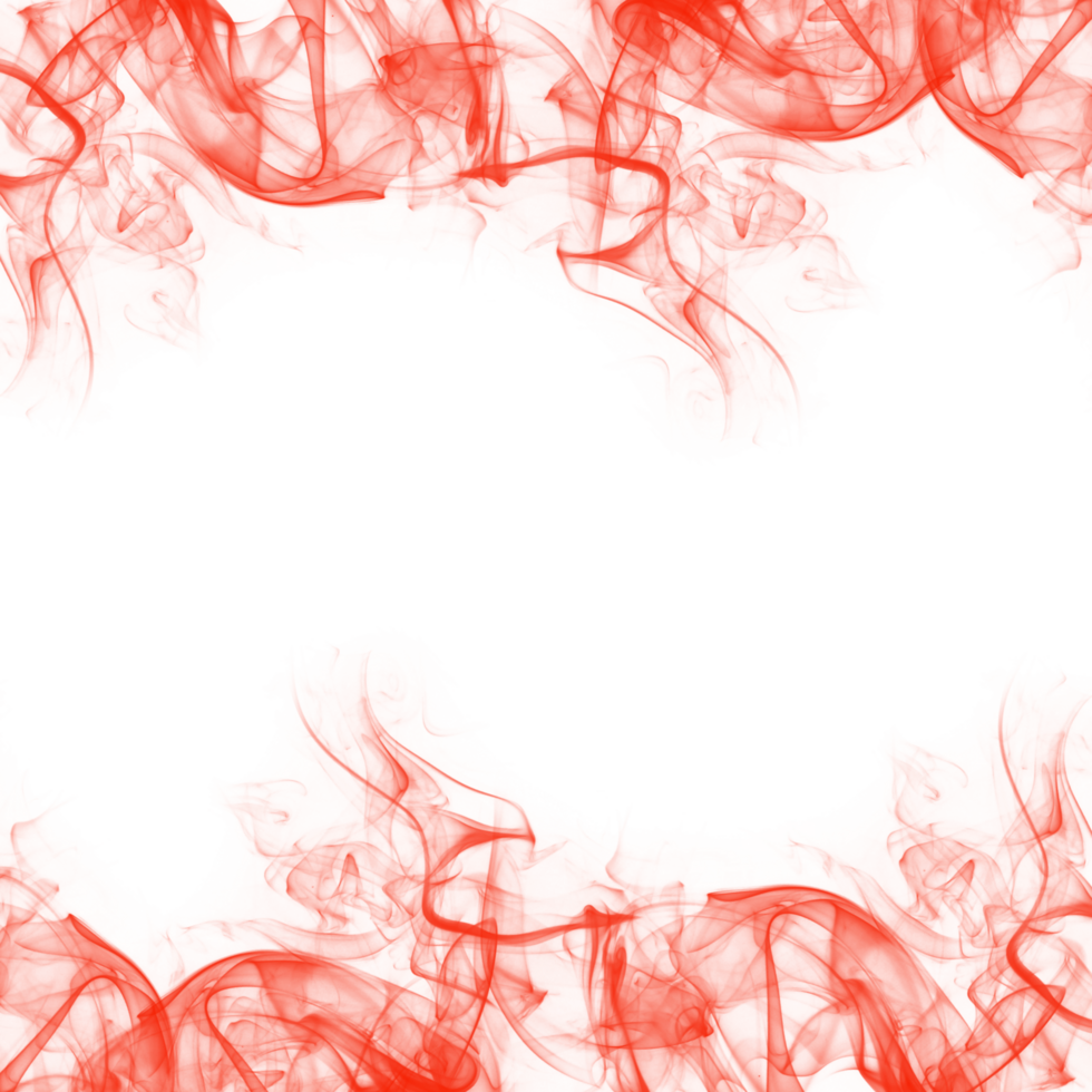 Abstract Red Smoke Frame png