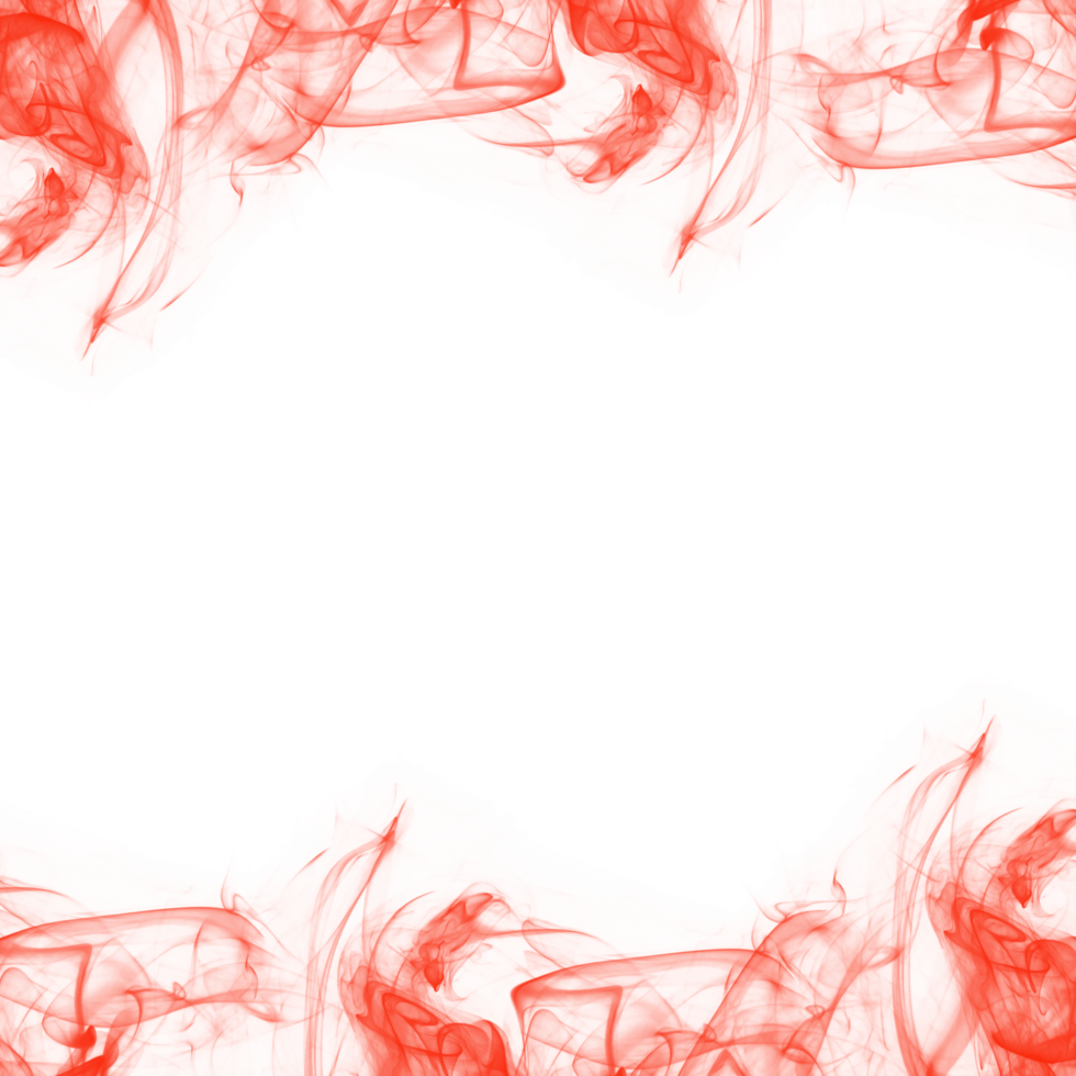 Abstract Red Smoke Frame png