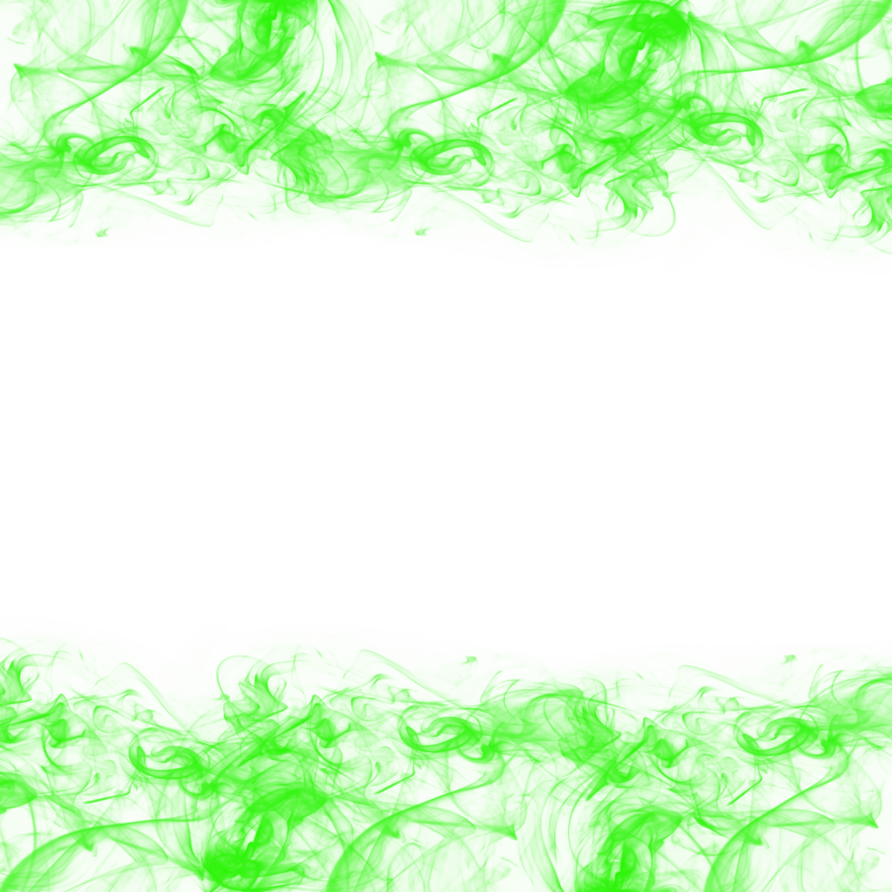Abstract Green Smoke Frame png
