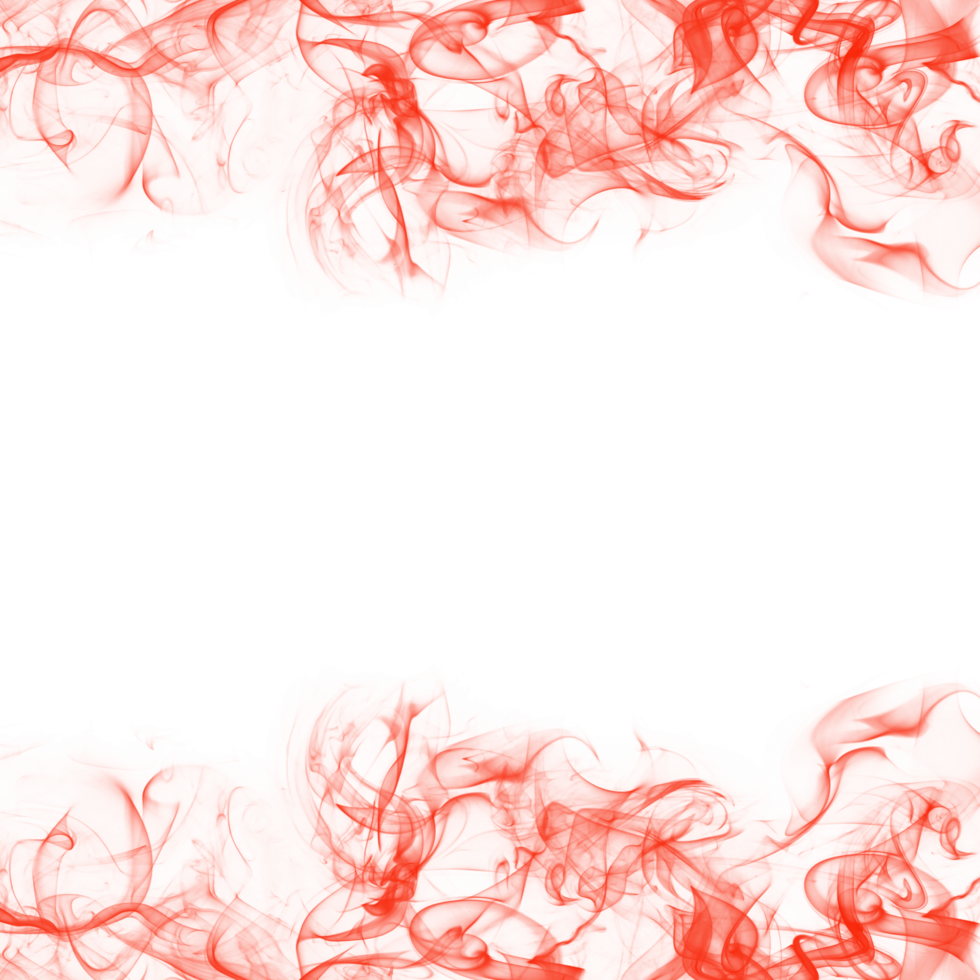 Abstract Red Smoke Frame png