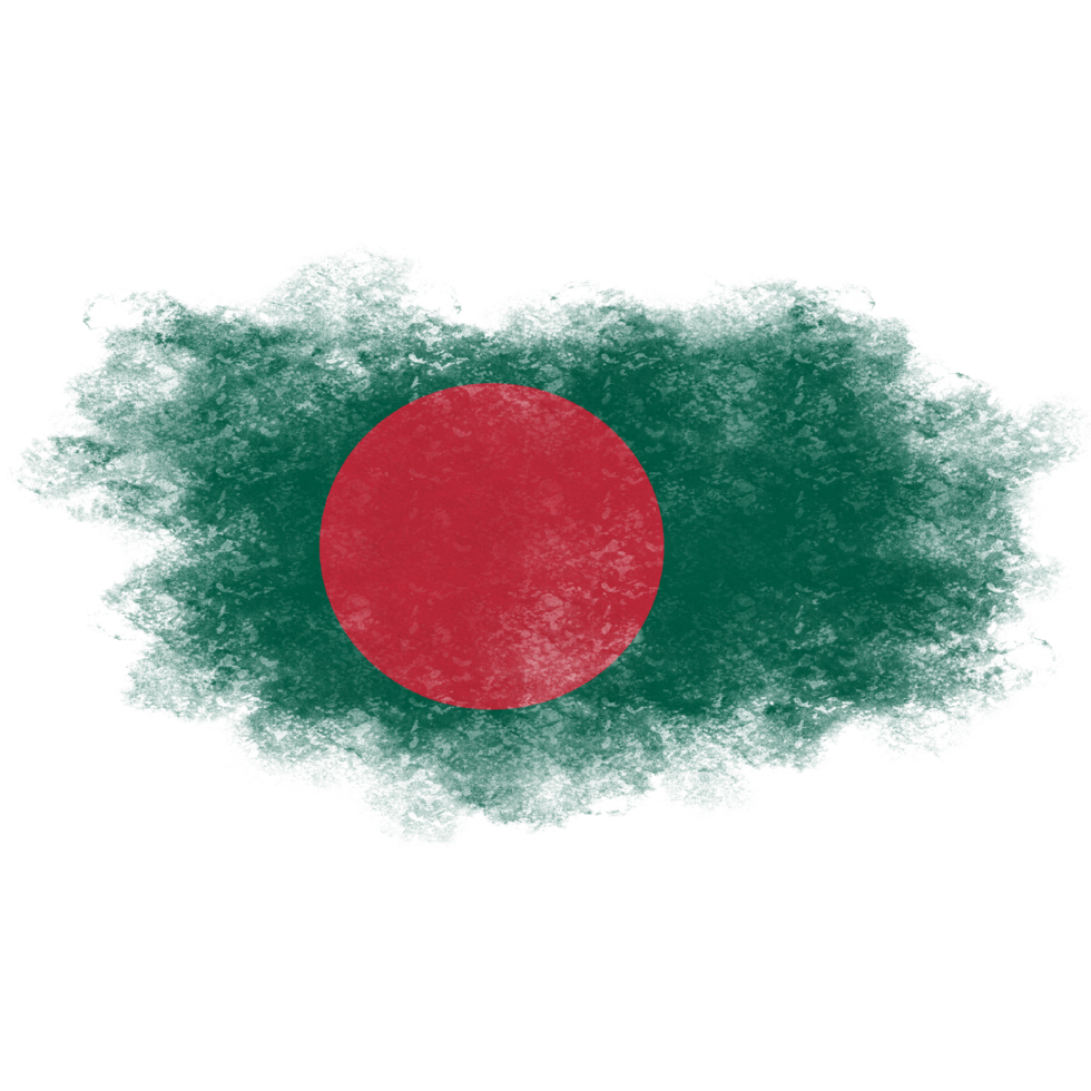 Bangladesh Brush Flag png