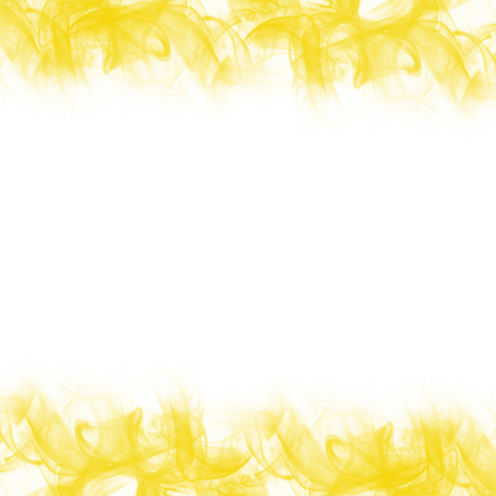 Abstract Yellow Smoke Frame png