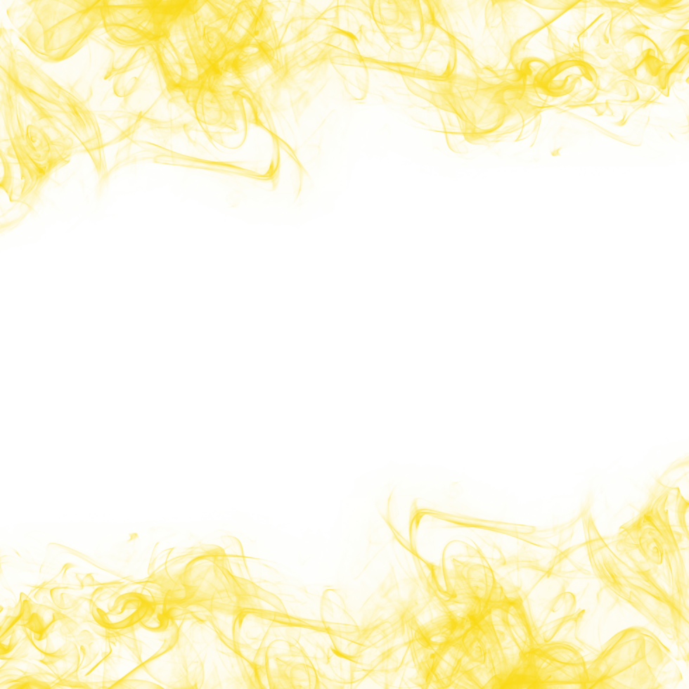 Abstract Yellow Smoke Frame png