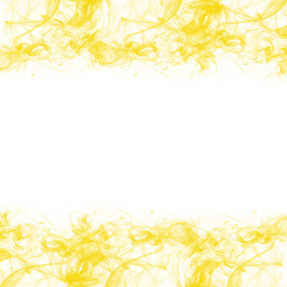 Abstract Yellow Smoke Frame png