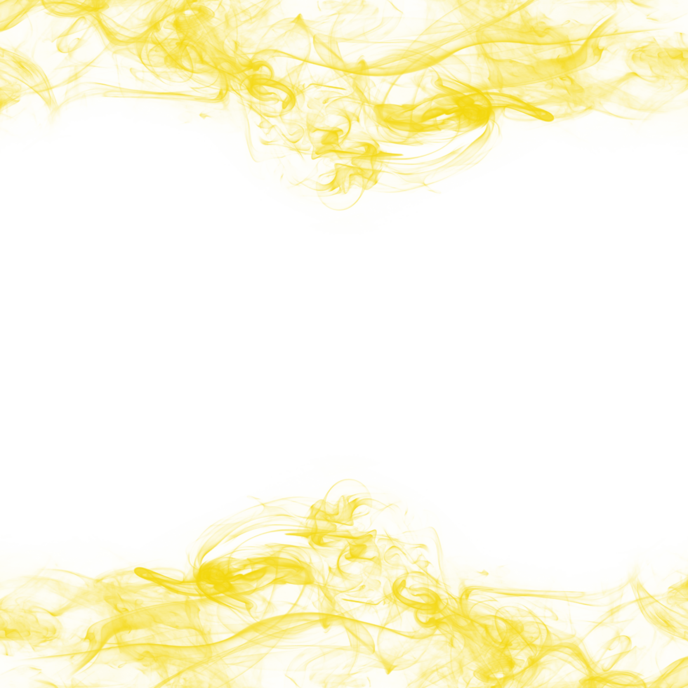 Abstract Yellow Smoke Frame png
