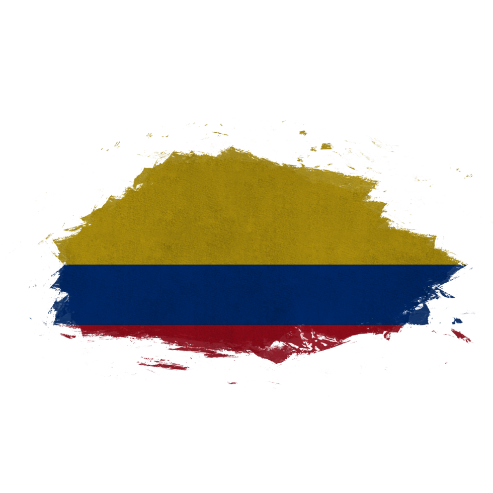 Colombia Brush Flag png