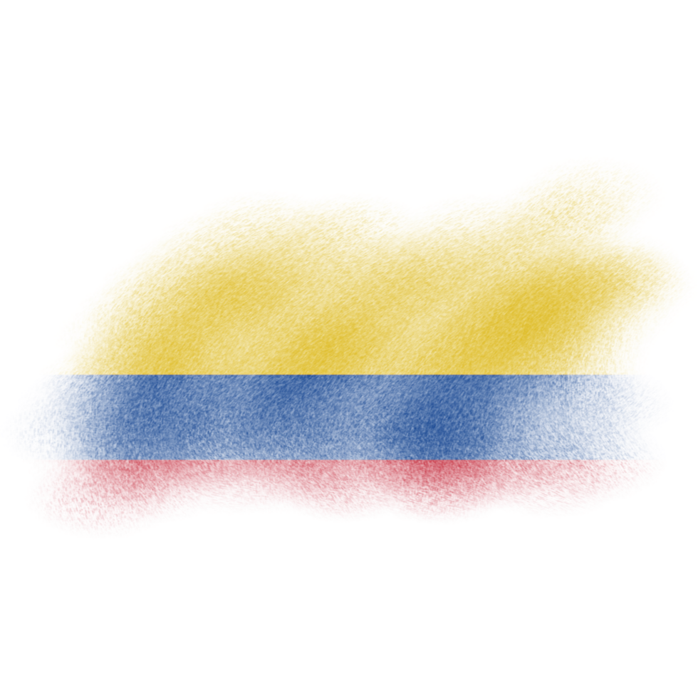 Colombia Brush Flag png