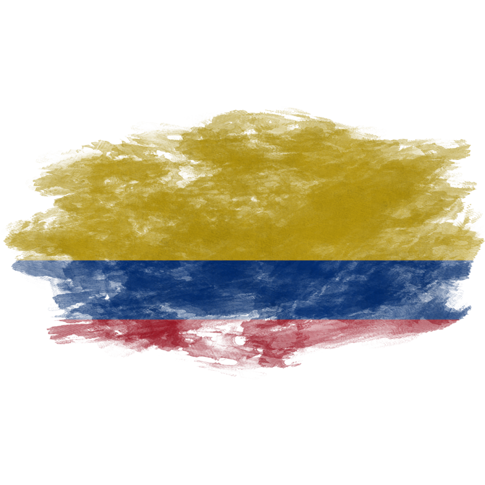 Colombia Brush Flag png