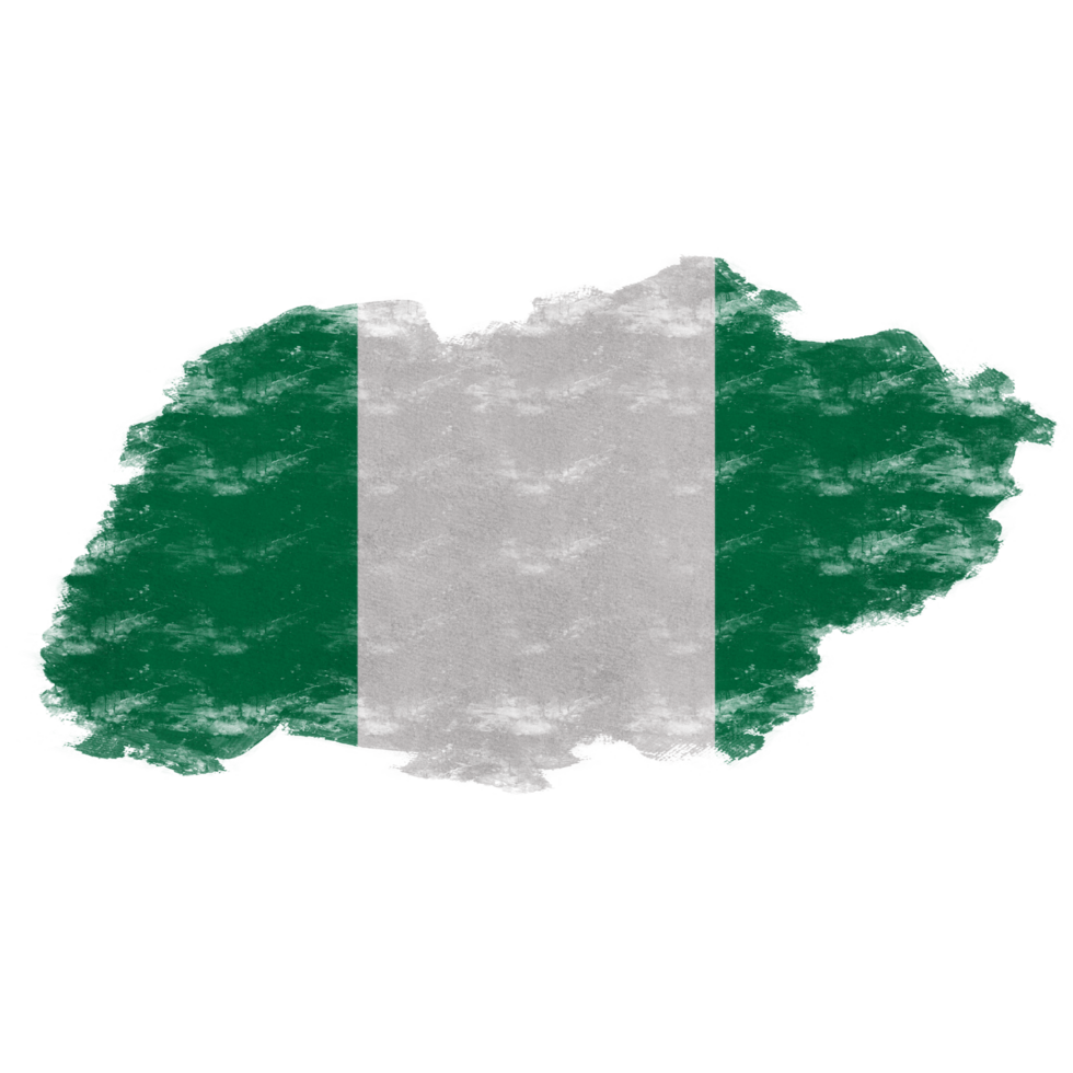 Nigeria Brush Flag png