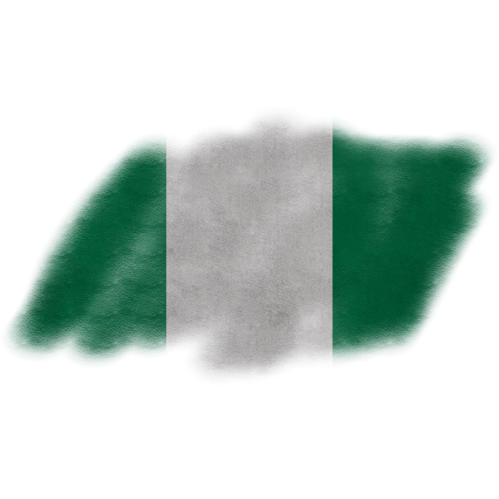 Nigeria Brush Flag png