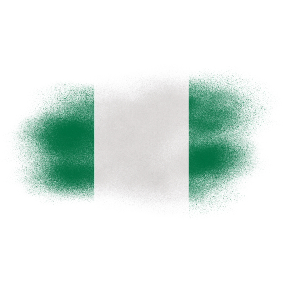 Nigeria Brush Flag png
