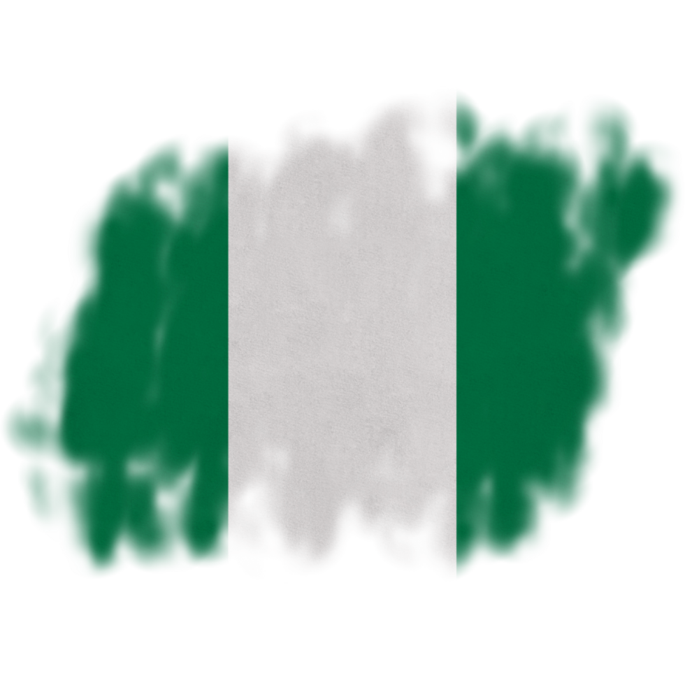Nigeria Brush Flag png