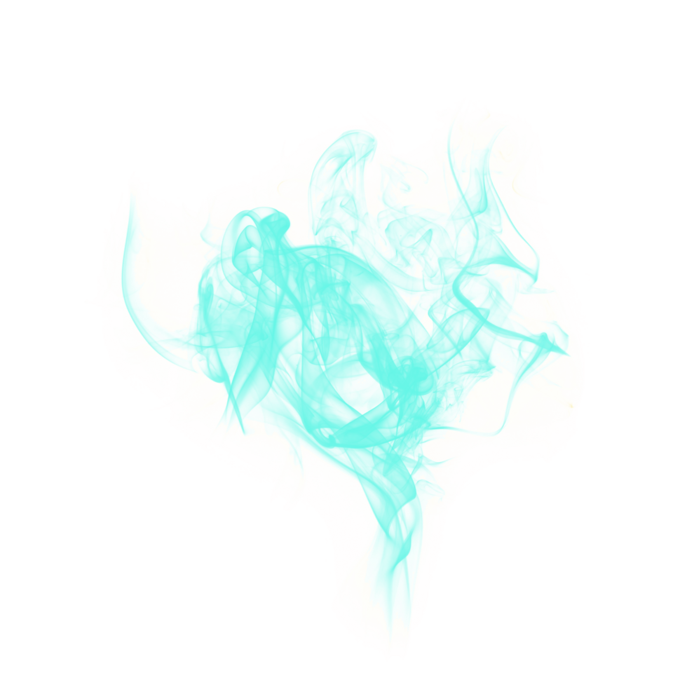 Abstract Brush Cyan Smoke png