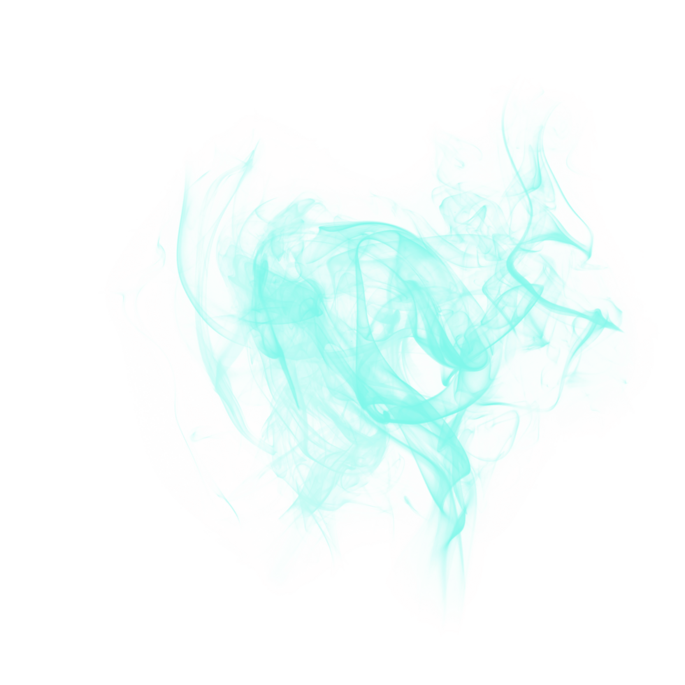 Abstract Brush Cyan Smoke png