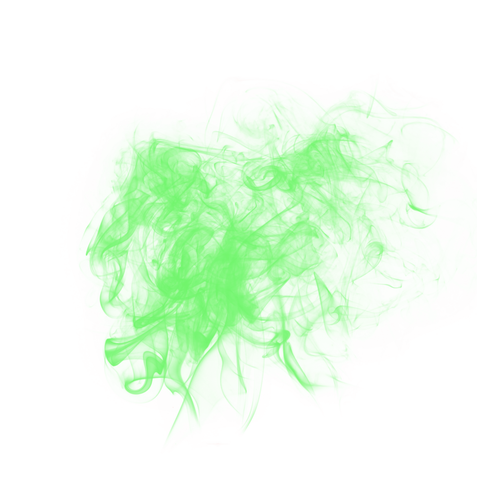 Abstract Brush Green Smoke png