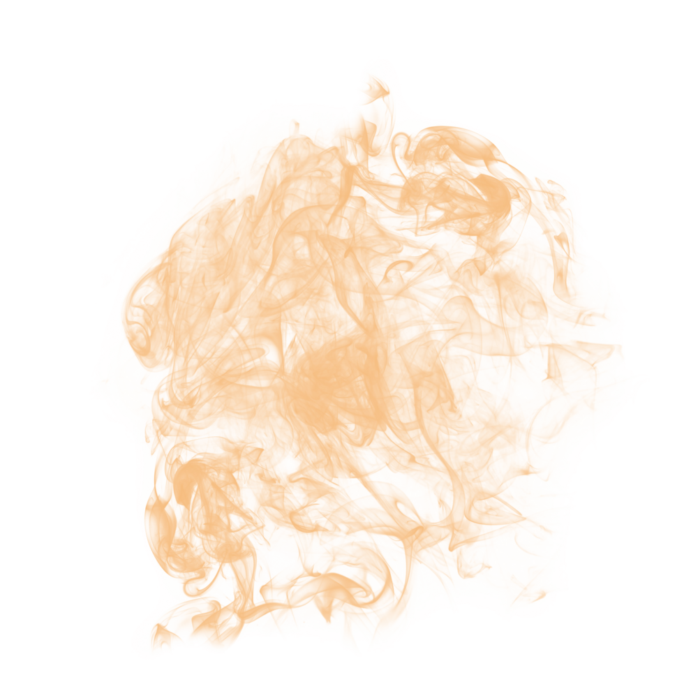 Abstract Brush Orange Smoke png