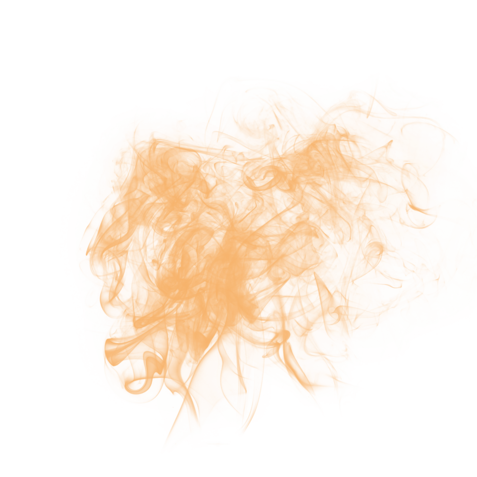 Abstract Brush Orange Smoke png