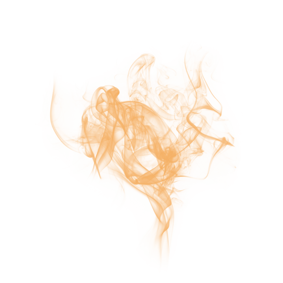 Abstract Brush Orange Smoke png