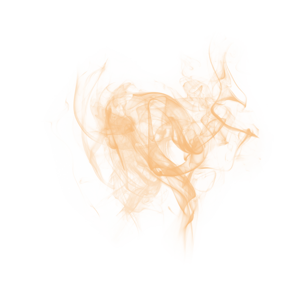 Abstract Brush Orange Smoke png