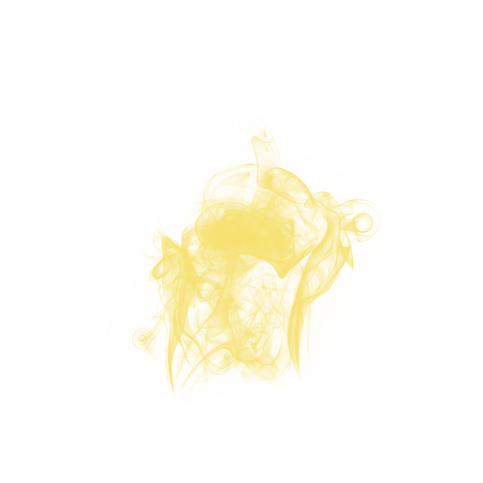 Abstract Brush Yellow Smoke png