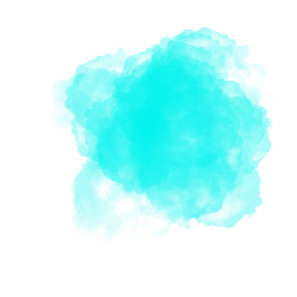 Abstract Cyan Clouds png