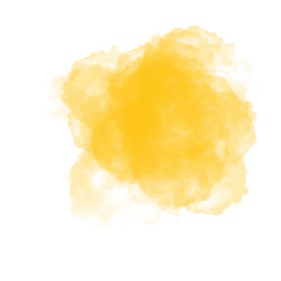 Abstract Yellow Clouds png