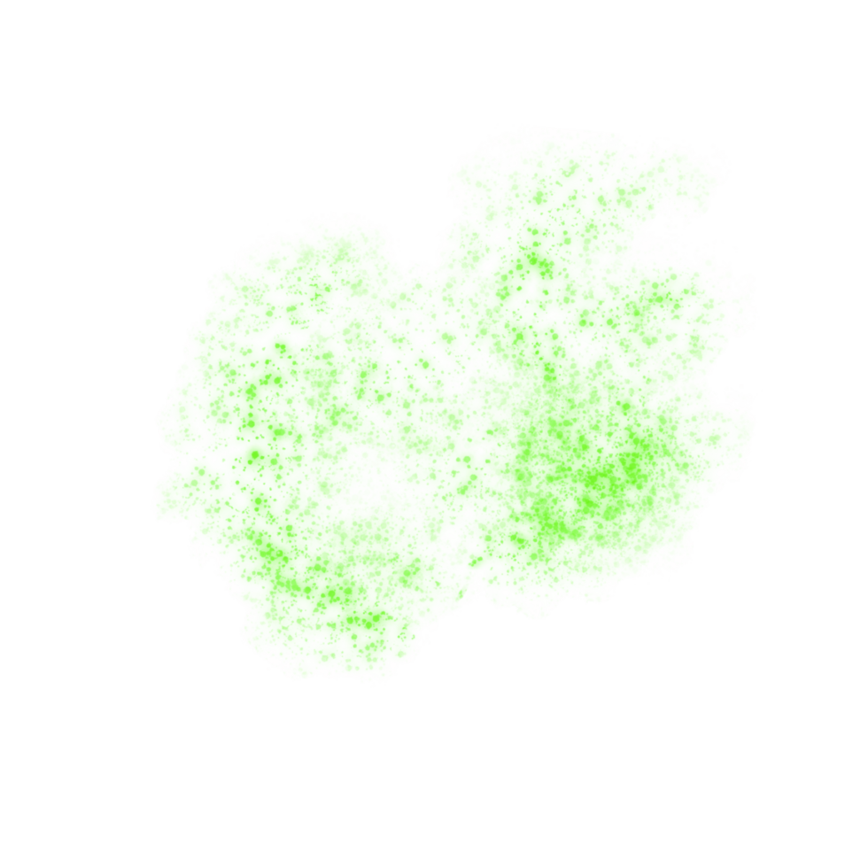 Green Sparkles Particles png