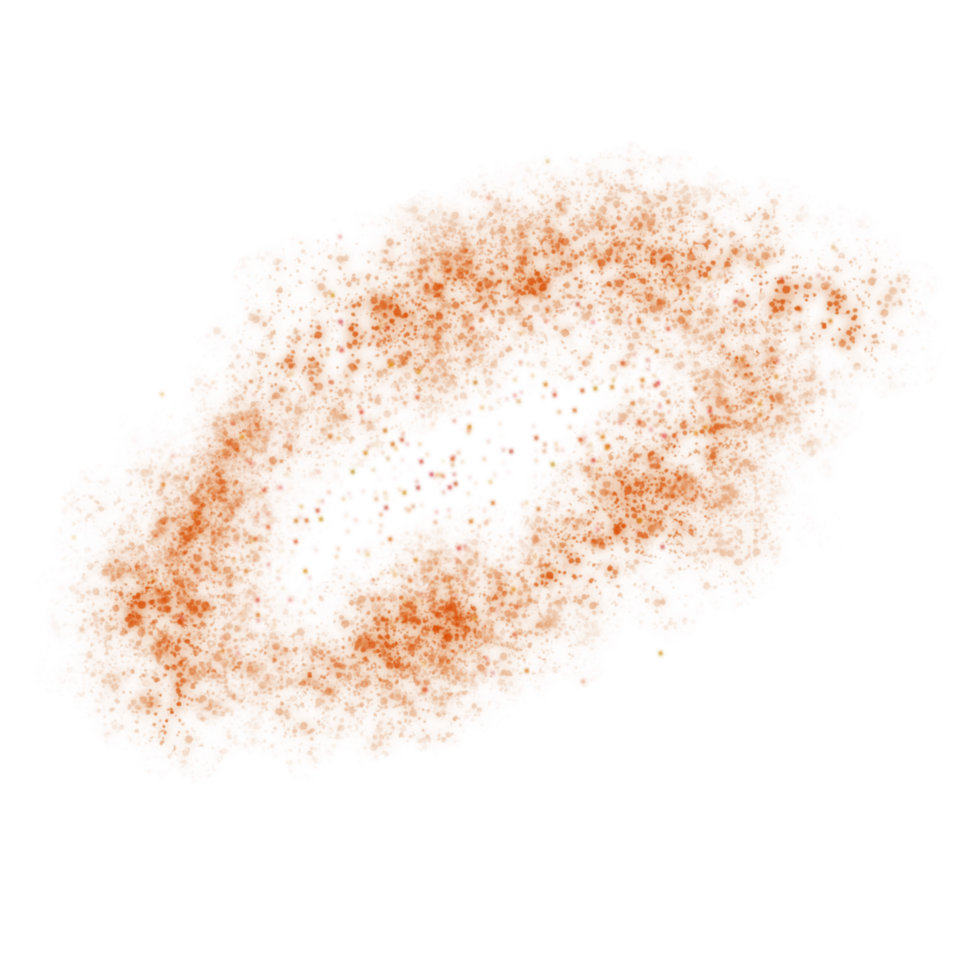 Orange Galaxy Particles png