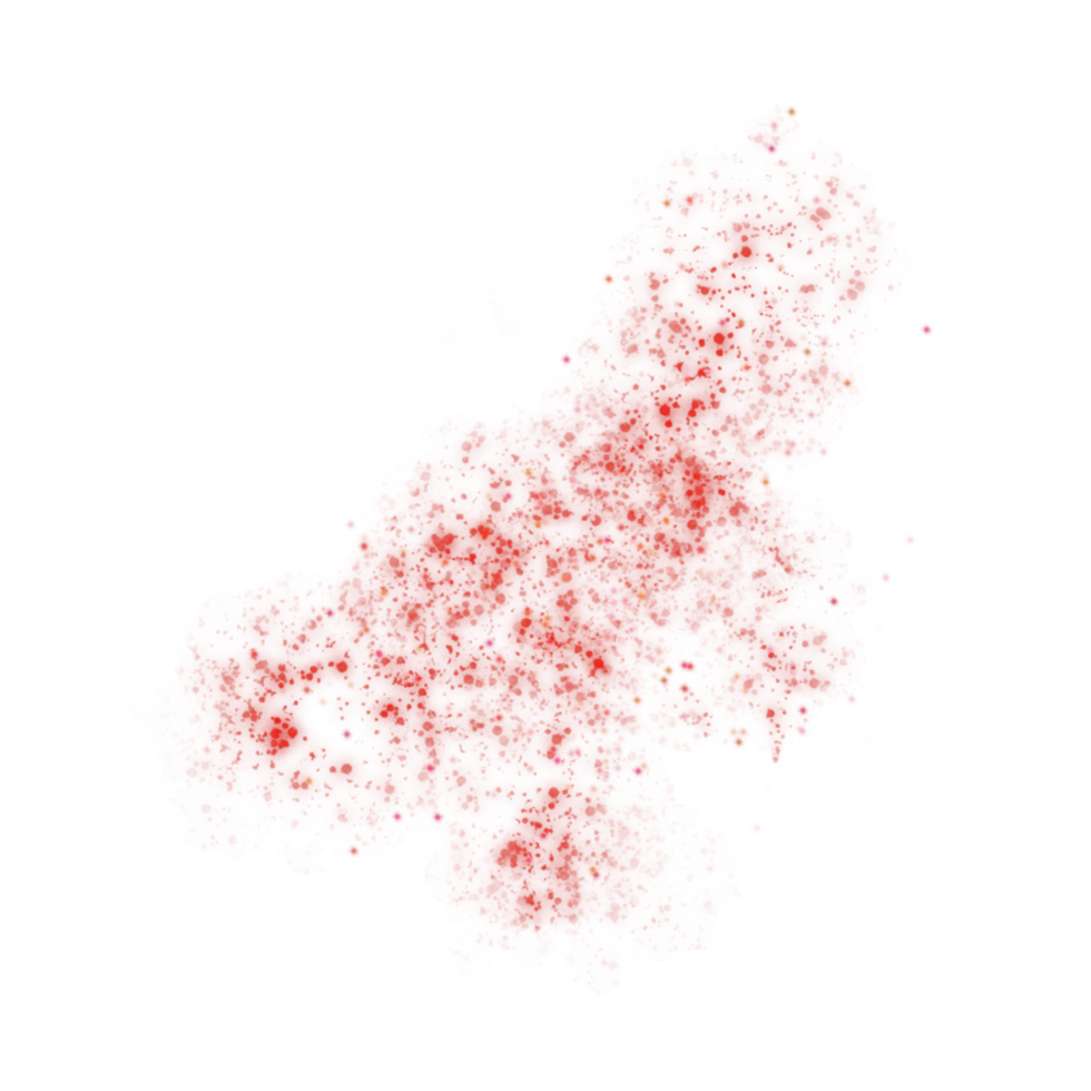 Red Sparkles Particles png
