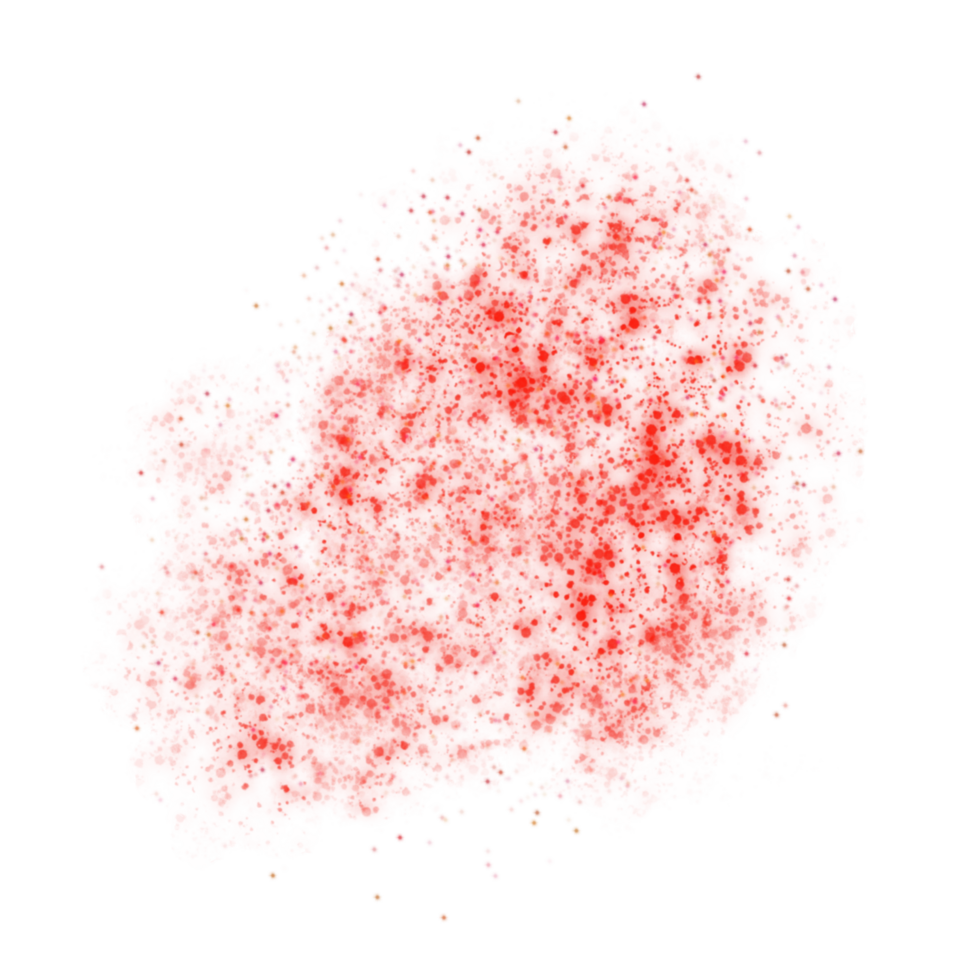 Red Sparkles Particles png