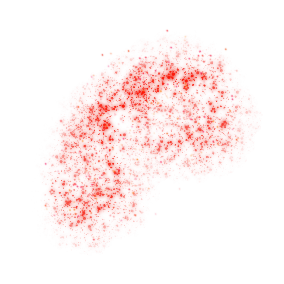 Red Sparkles Particles png