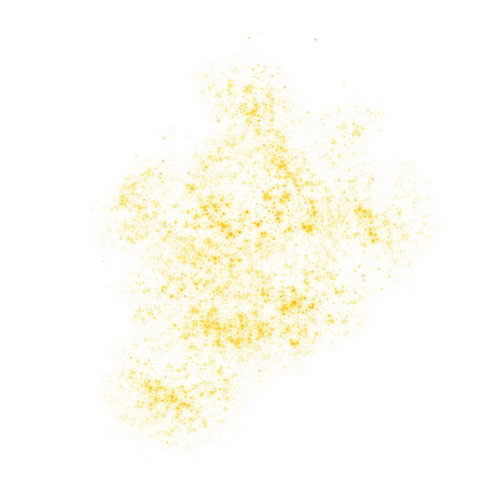Yellow Sparkles Particles png