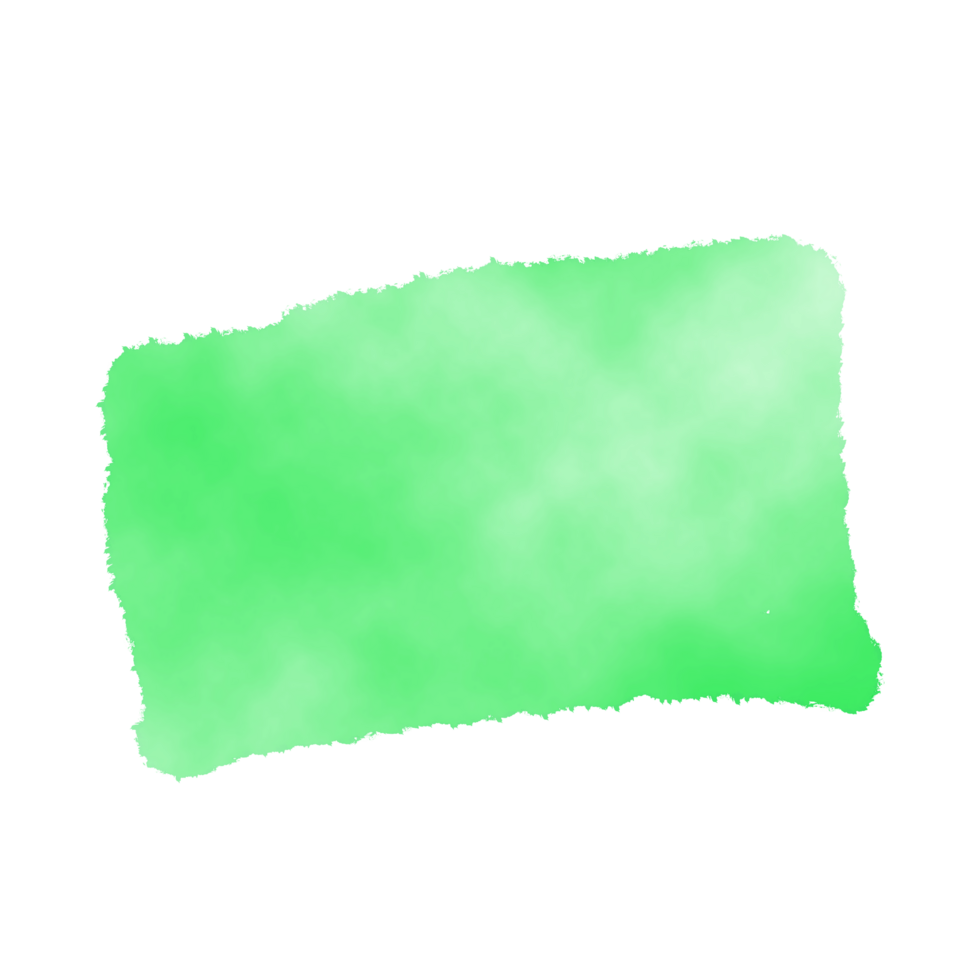 Green Watercolor Splatter Shape png