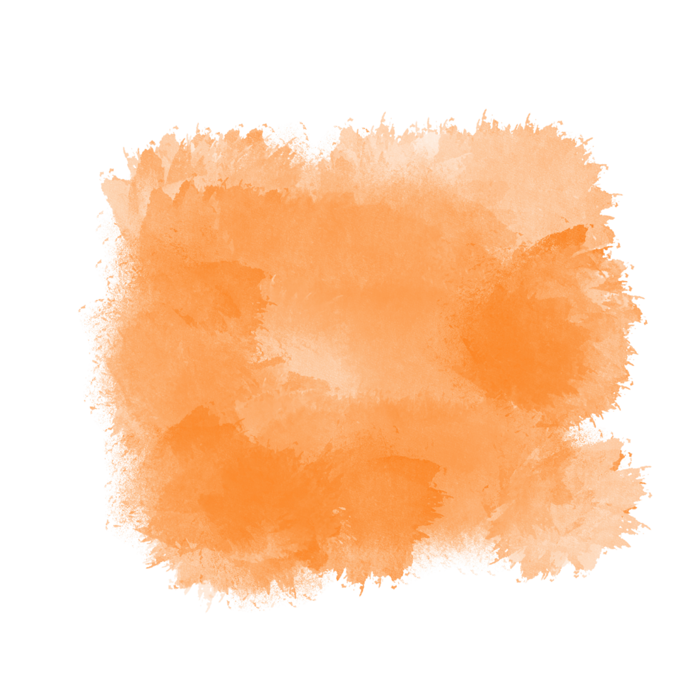 orange akvarell penseldrag png
