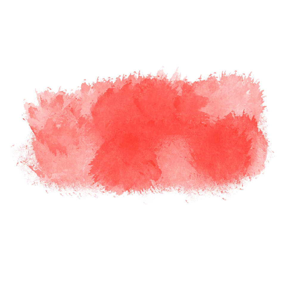 pincelada de aquarela vermelha png