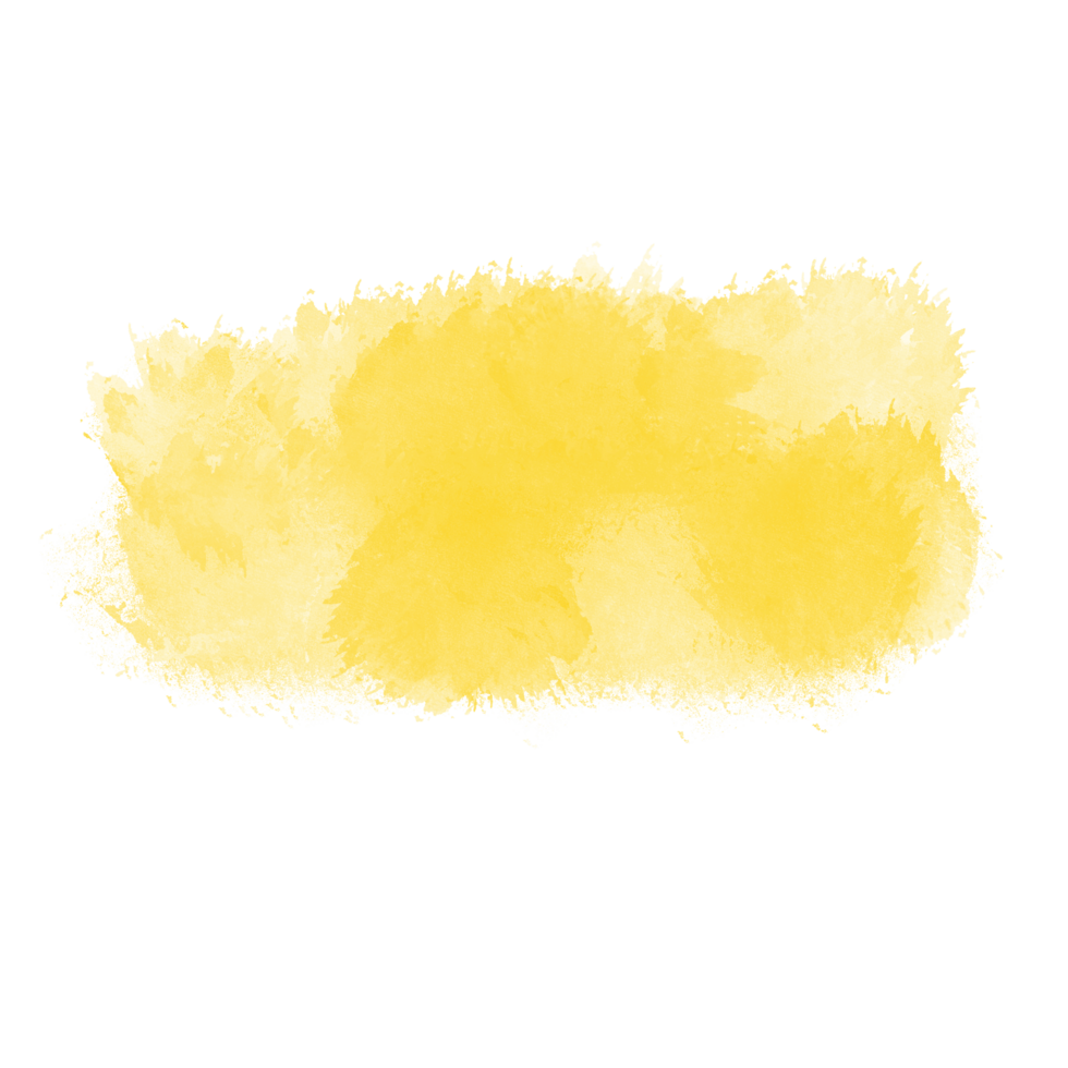Yellow Watercolor Brush Stroke png