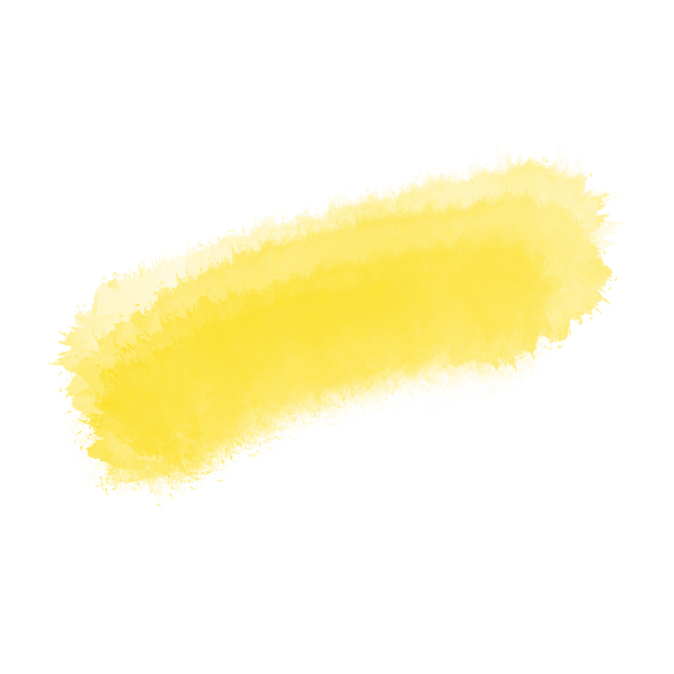 Yellow Watercolor Brush Stroke png