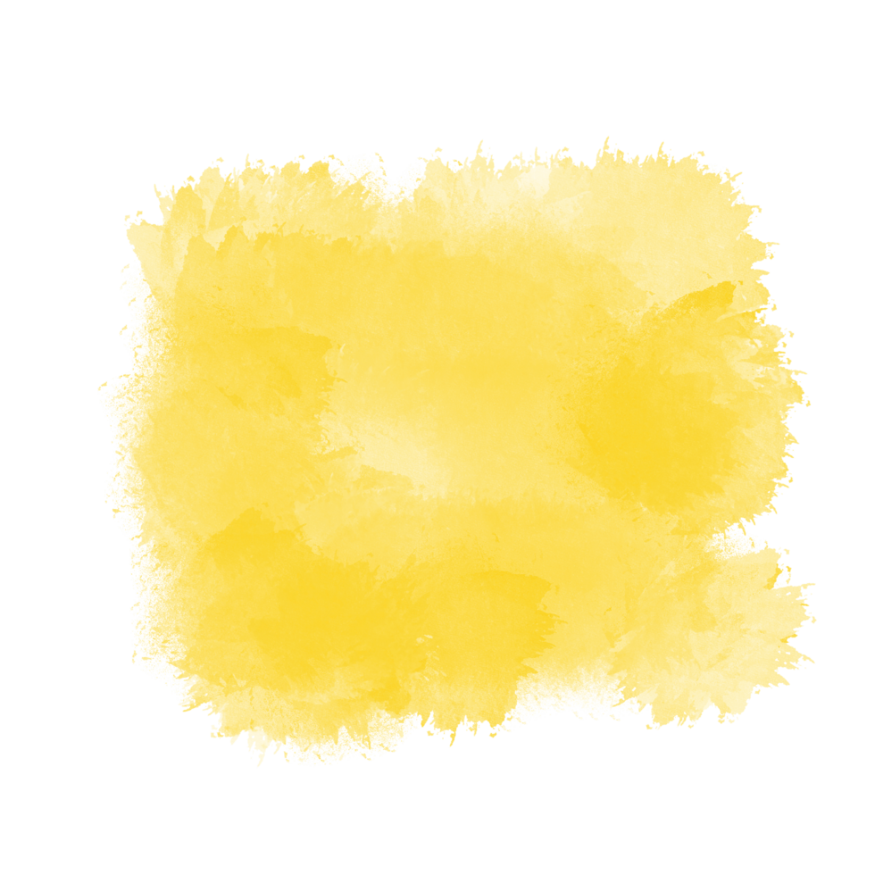 Yellow Watercolor Brush Stroke png