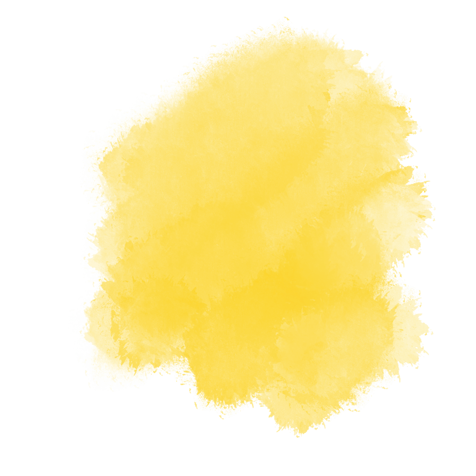 tratto di pennello acquerello giallo png