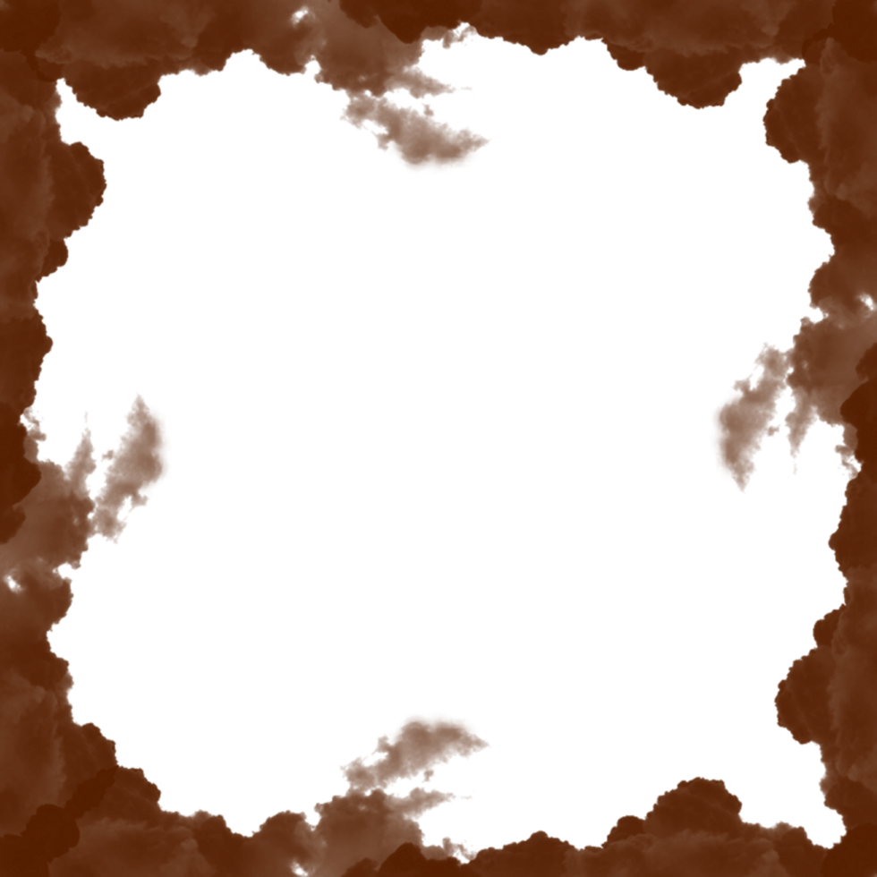 Abstract Brown Fog Frame png
