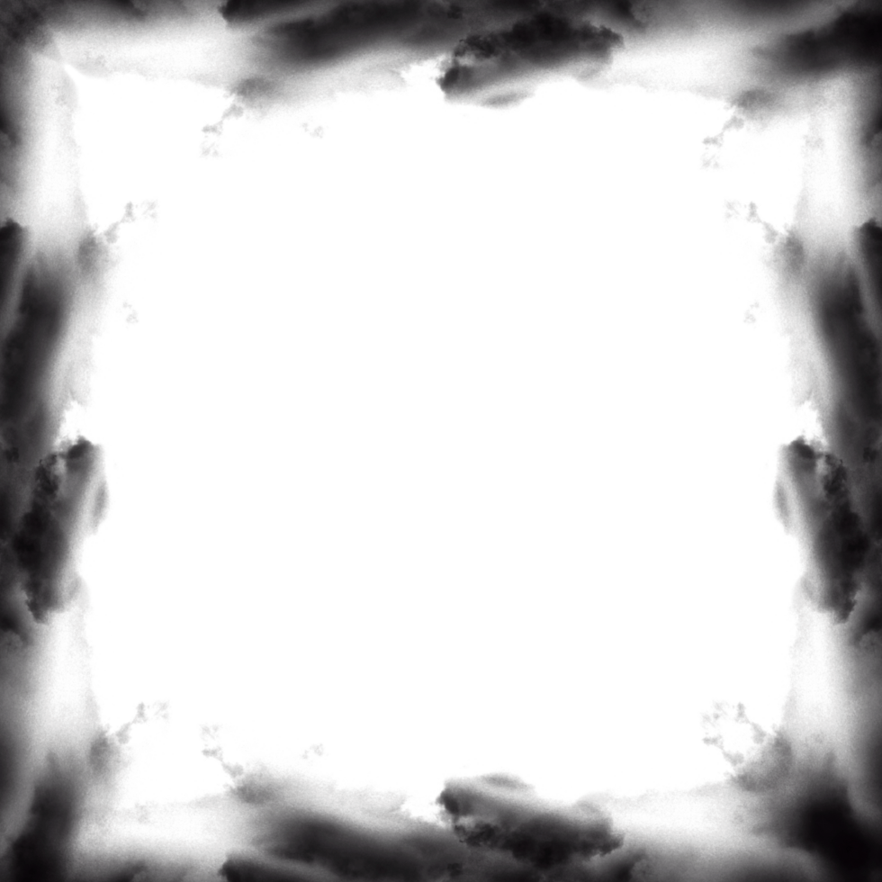 Abstract Black Fog Frame png