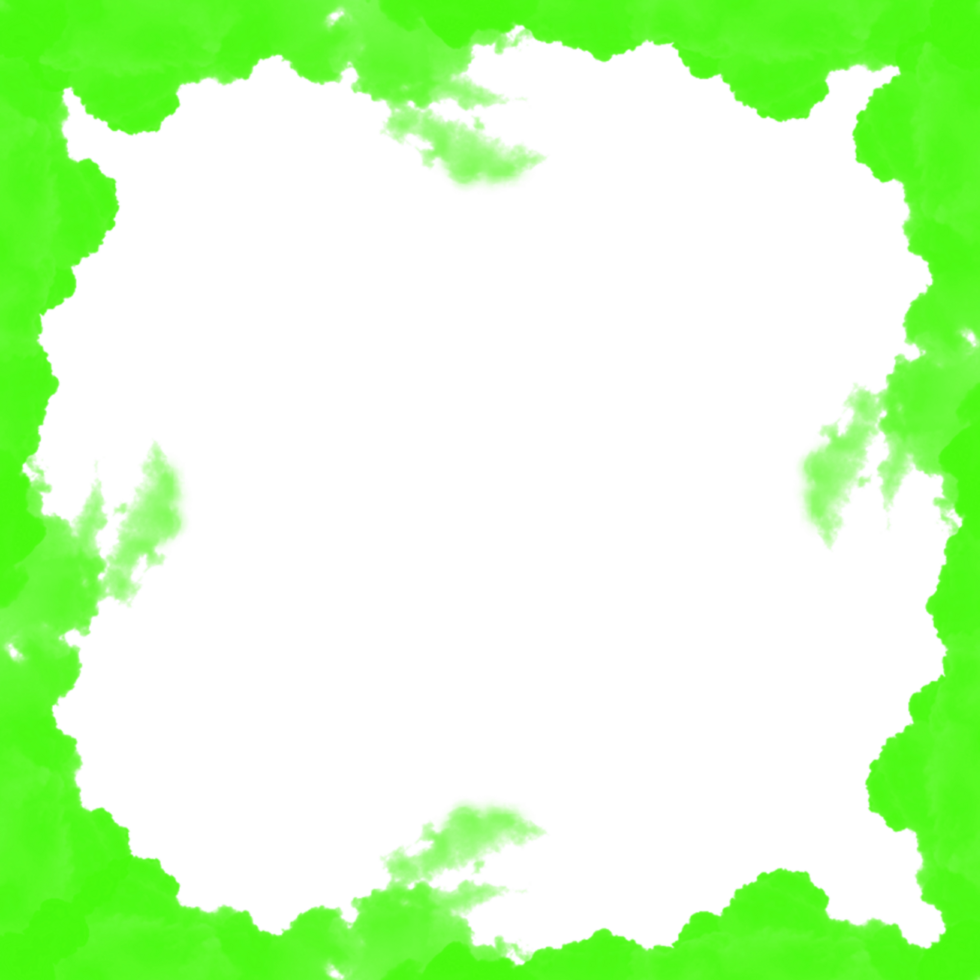 Abstract Green Fog Frame png