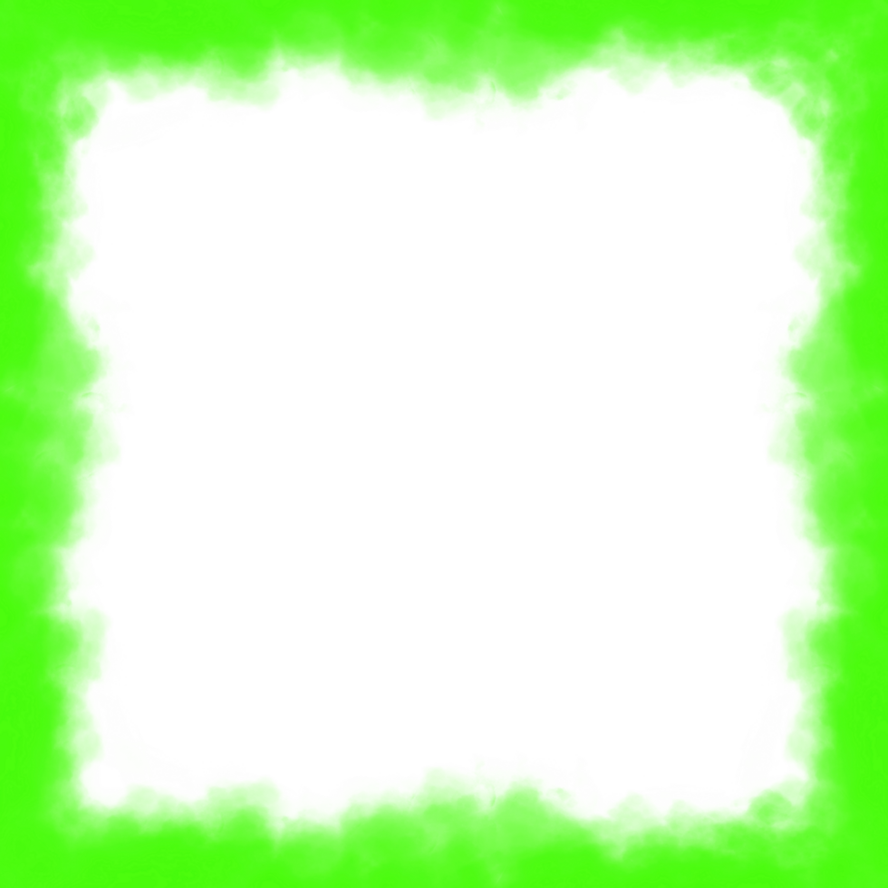 Abstract Green Fog Frame png