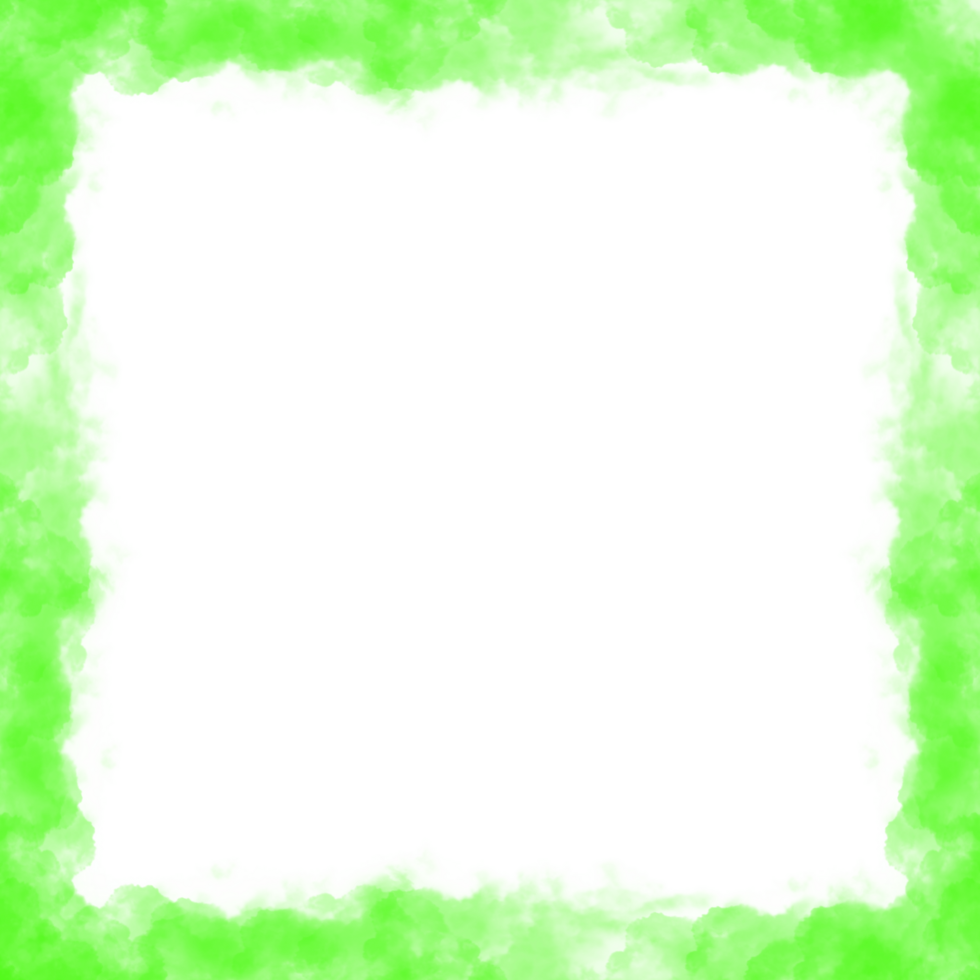 Abstract Green Fog Frame png