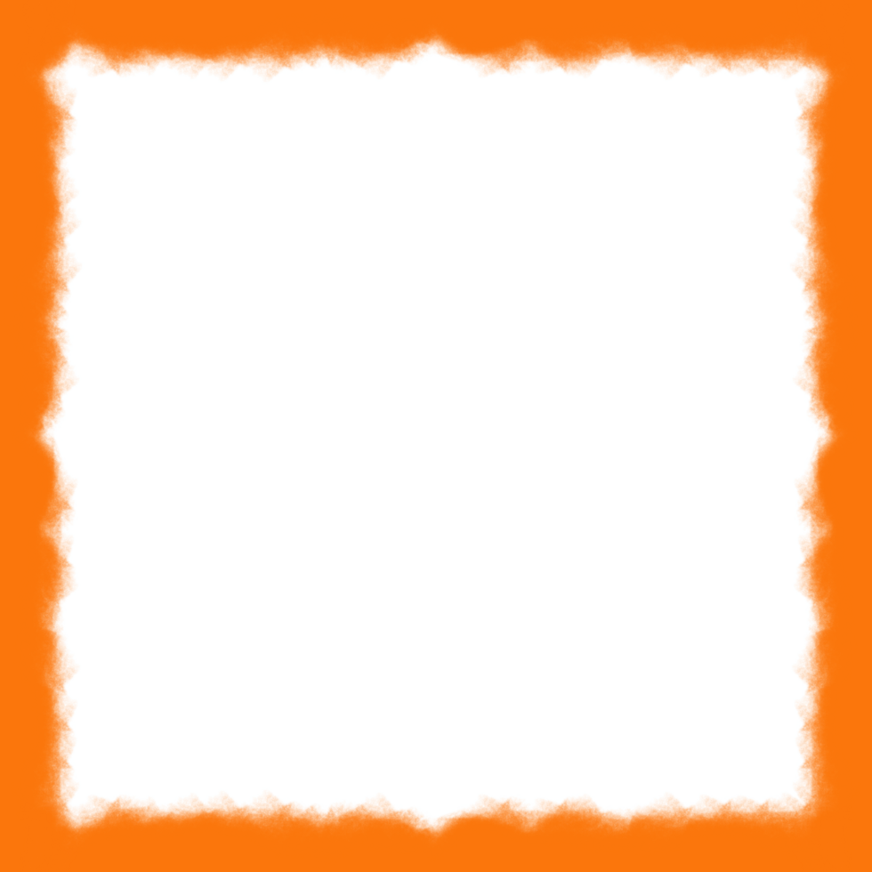 Abstract Orange Fog Frame png