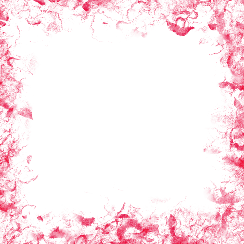 Red Frost Blotch Border Frame png