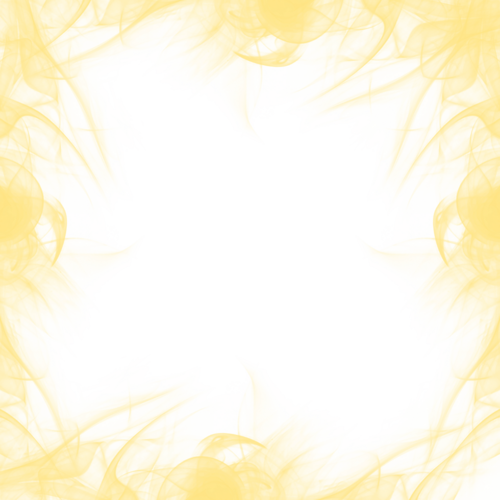 Abstract Yellow Smoke Frame png