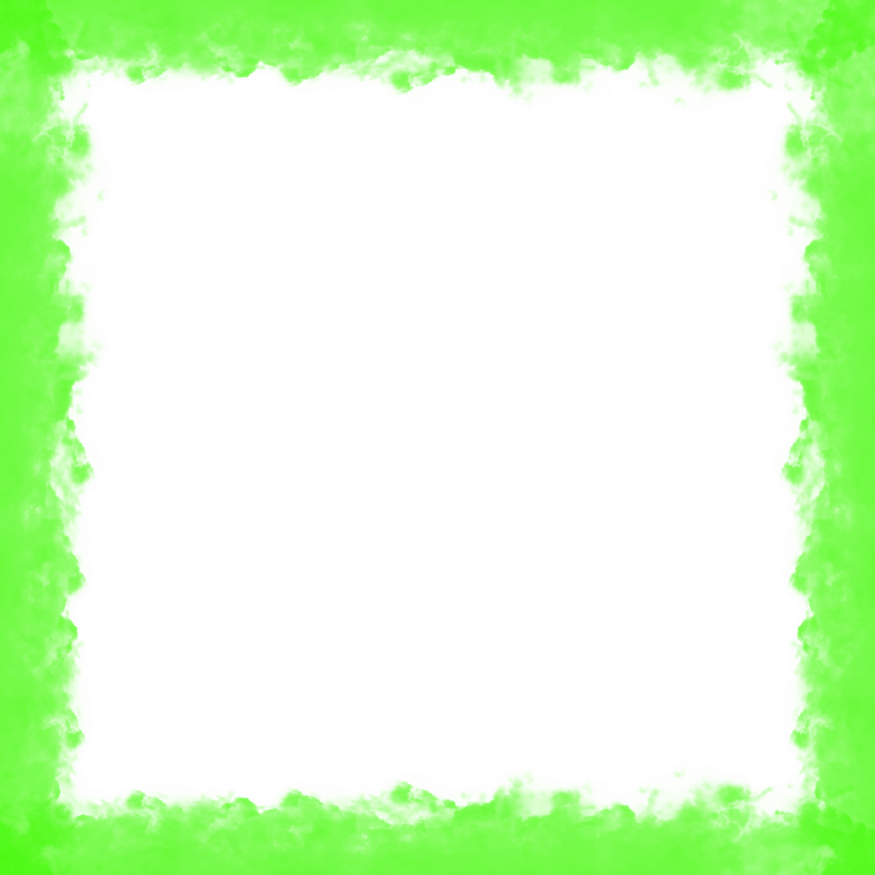 Abstract Green Fog Frame png